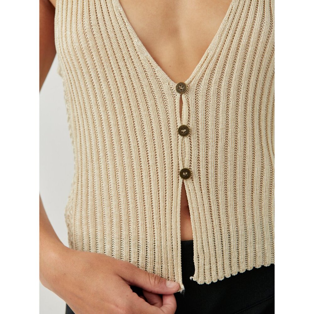 FREE PEOPLE Seascape Vest / Conch Combo - Picture 7 of 8